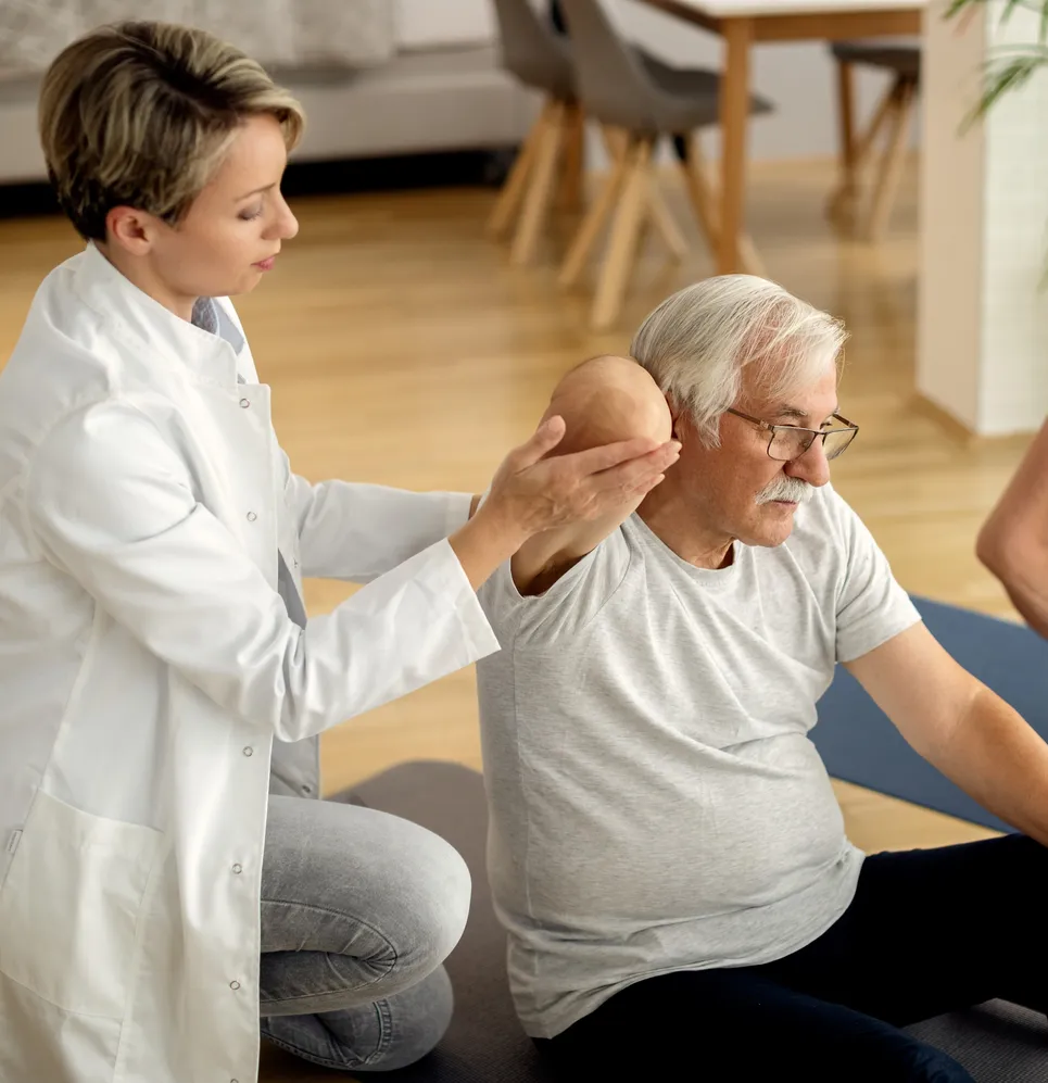 Sessió de fisioteràpia a Roda de Berà